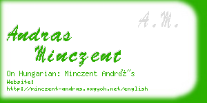 andras minczent business card